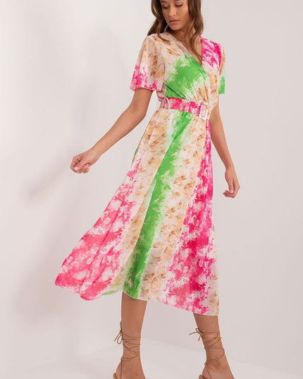 Robe d'été volantée à motifs