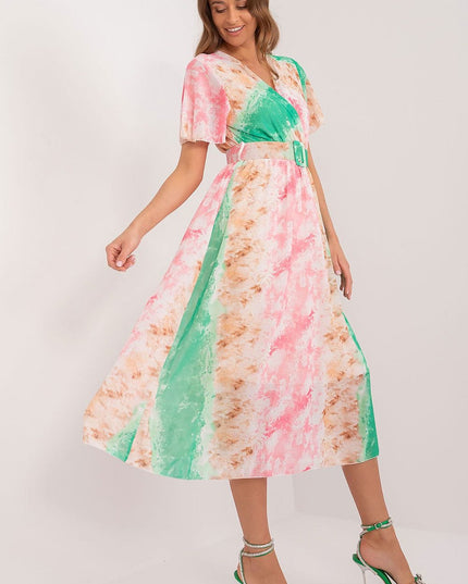 Robe d'été volantée à motifs