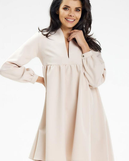 Robe mini col montant