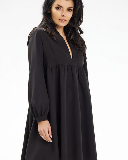 Robe mini col montant