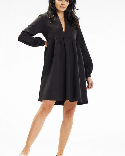 Robe mini col montant