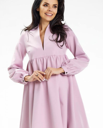 Robe mini col montant