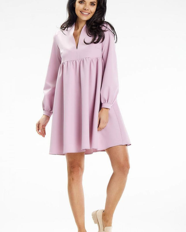 Robe mini col montant