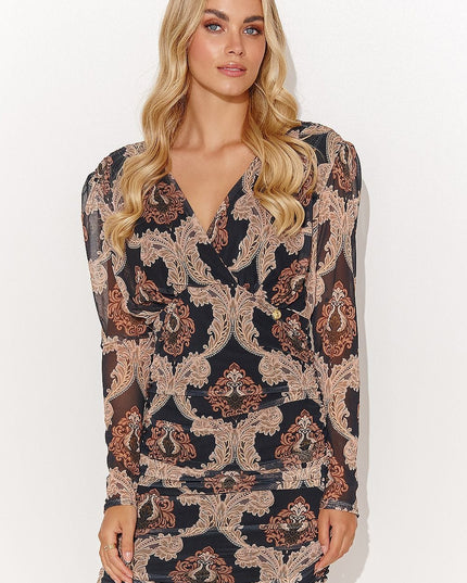 Robe mini à fleurs rouges