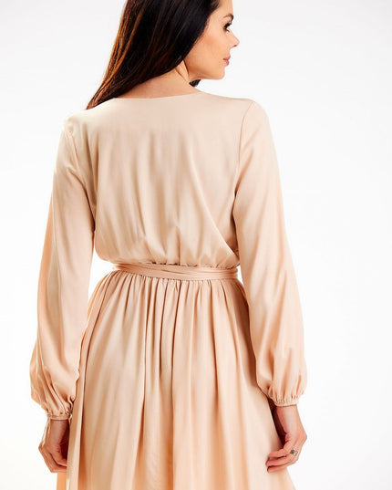 Mini robe rose manches longues