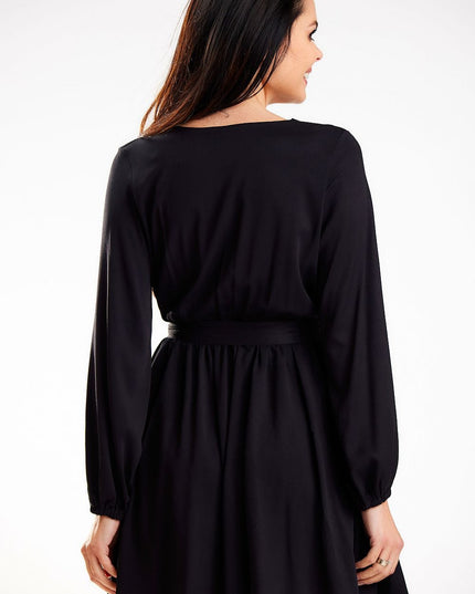 Mini robe rose manches longues