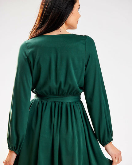 Mini robe rose manches longues