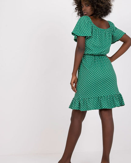 Robe à volants pois