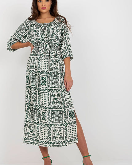 Robe bohème midi imprimée
