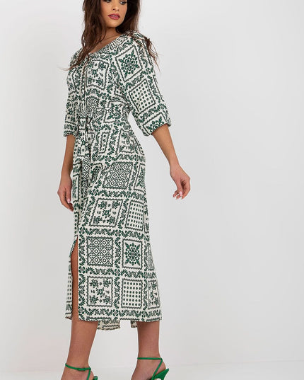 Robe bohème midi imprimée