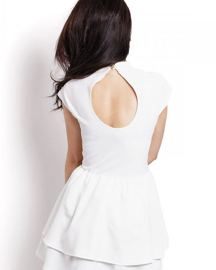 Robe courte élégante à volants