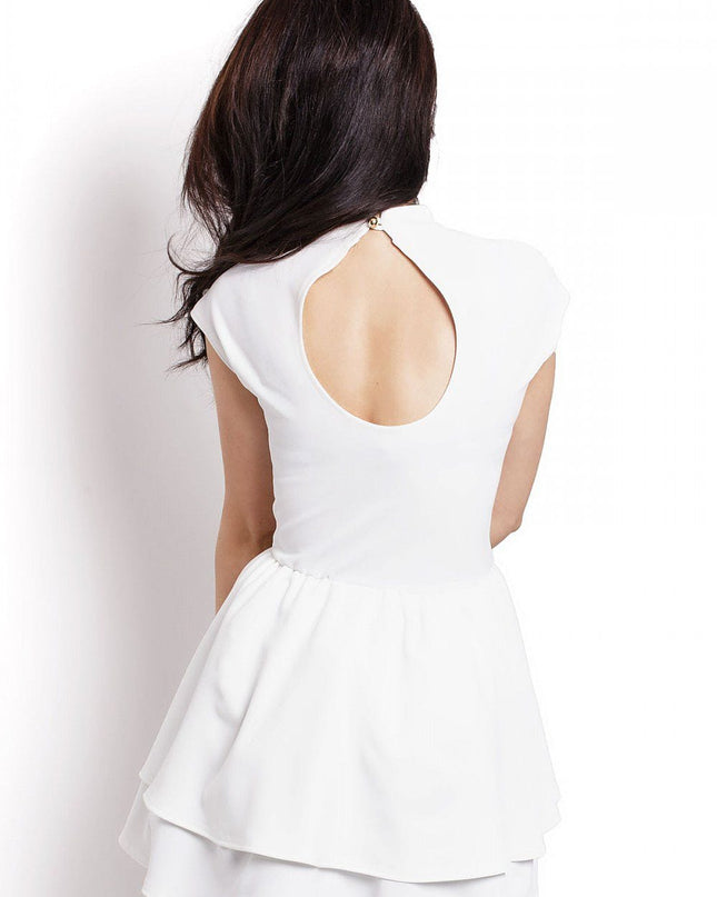 Robe courte élégante à volants