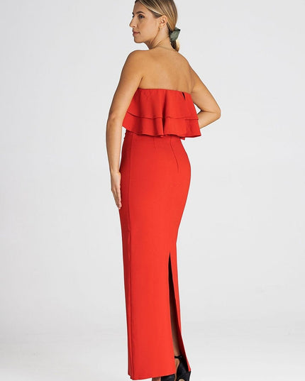 Robe longue élégante sans manches