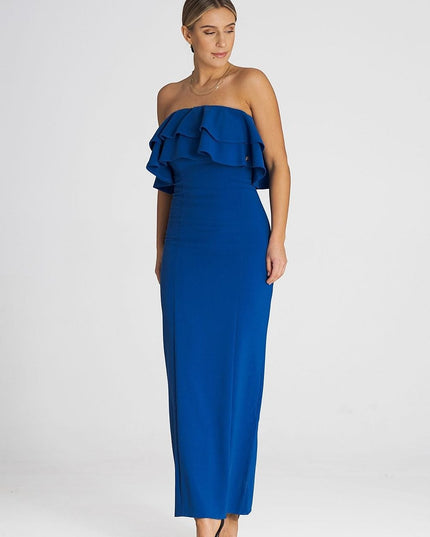 Robe longue élégante sans manches
