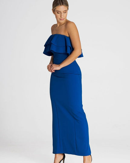 Robe longue élégante sans manches