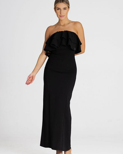 Robe longue élégante sans manches