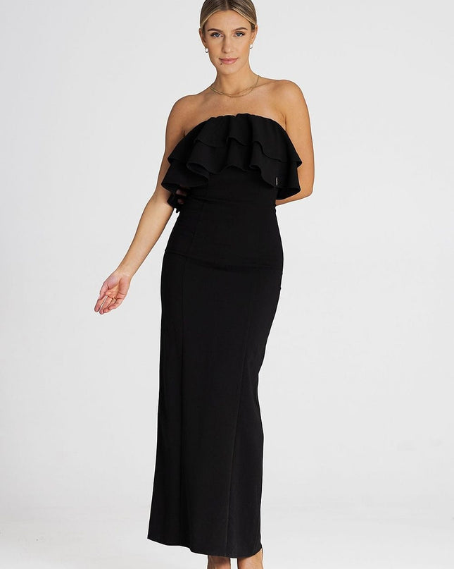 Robe longue élégante sans manches