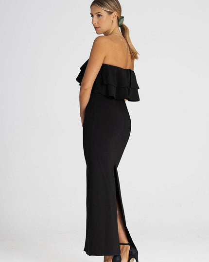 Robe longue élégante sans manches