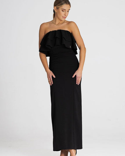 Robe longue élégante sans manches