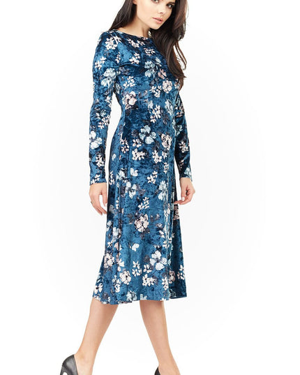 Robe droite à manches longues