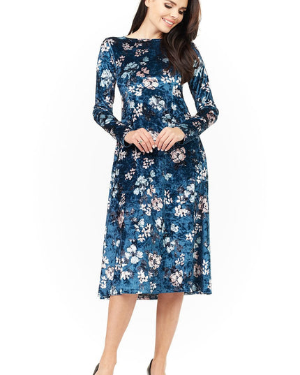 Robe droite à manches longues