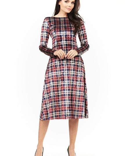 Robe droite à manches longues