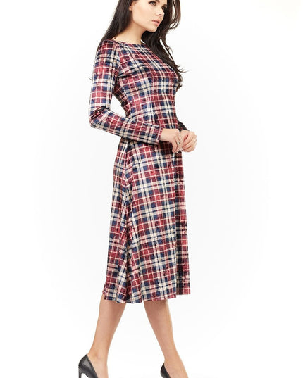 Robe droite à manches longues