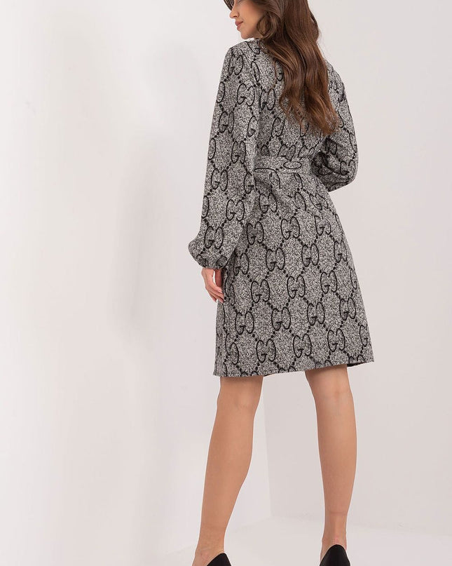 Robe en maille à motifs chic