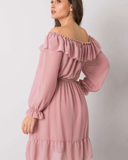 Robe espagnole à volants rose