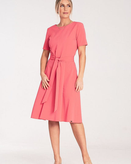 Robe midi classique à plis