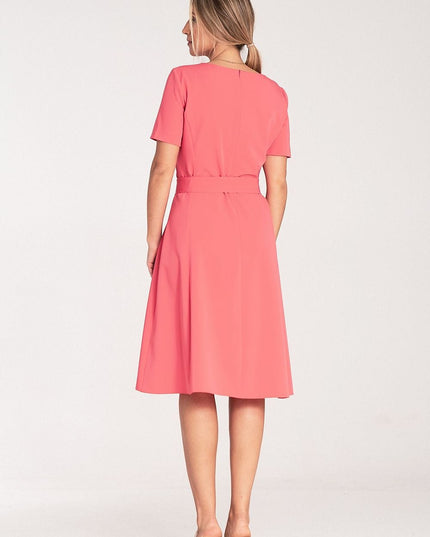 Robe midi classique à plis