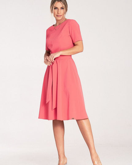 Robe midi classique à plis