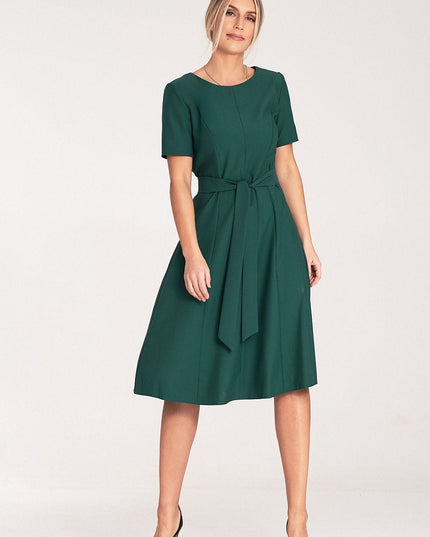 Robe midi classique à plis