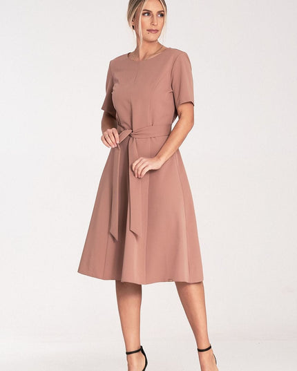 Robe midi classique à plis