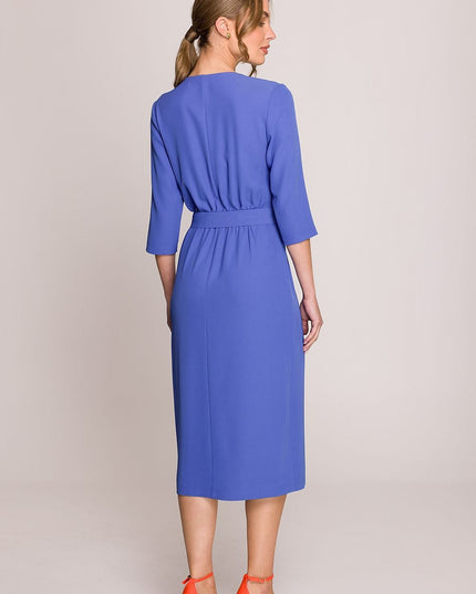 Robe midi ajustée portefeuille