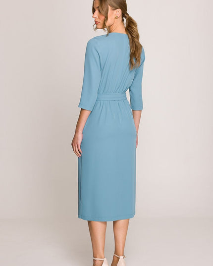 Robe midi ajustée portefeuille