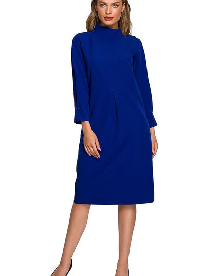 Robe verte col montant