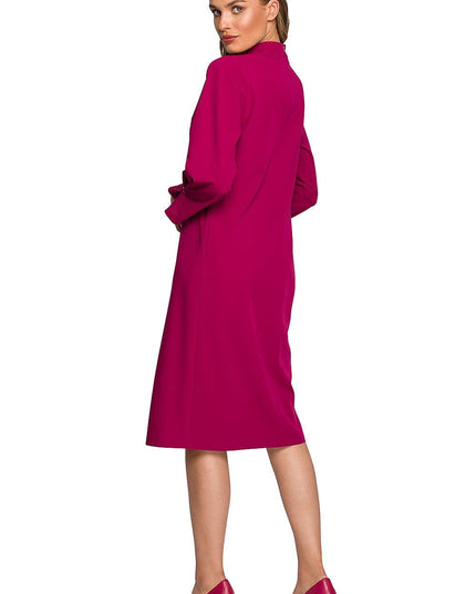 Robe verte col montant