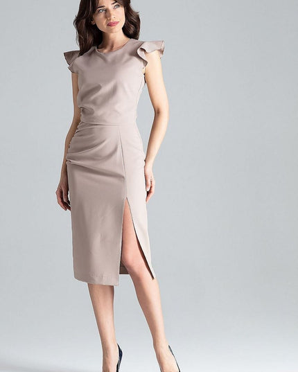 Robe cocktail fendue chic
