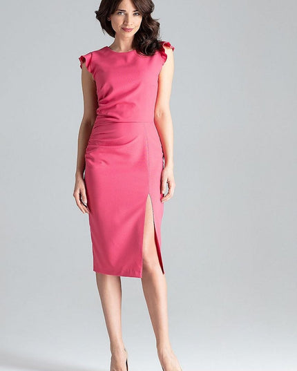 Robe cocktail fendue chic