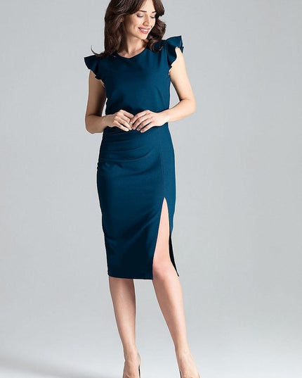 Robe cocktail fendue chic