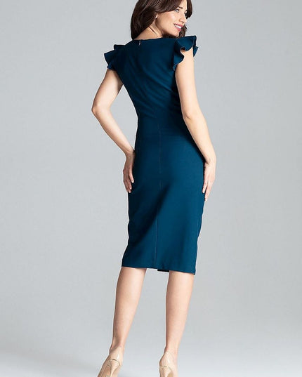 Robe cocktail fendue chic