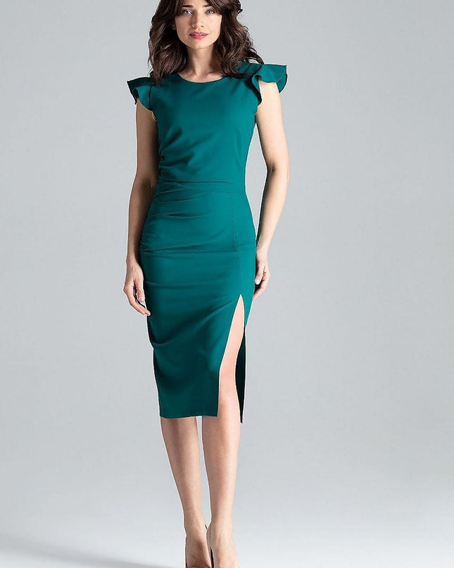 Robe cocktail fendue chic