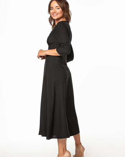 Robe maxi manches 3/4