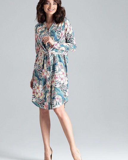 Robe chemise verte élégante