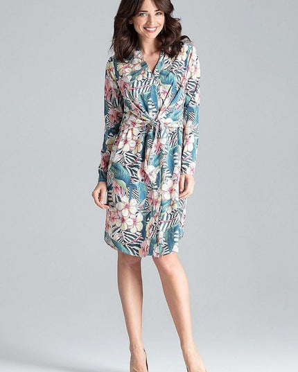 Robe chemise verte élégante