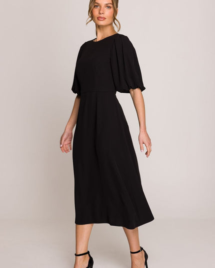 Robe midi romantique évasée