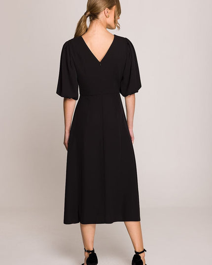 Robe midi romantique évasée