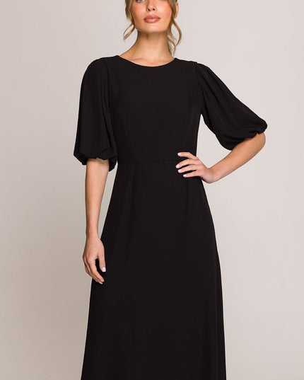 Robe midi romantique évasée