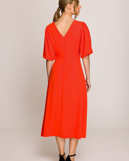 Robe midi romantique évasée